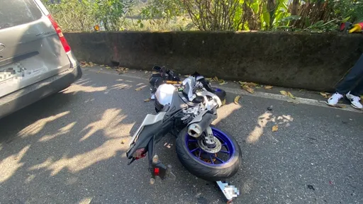 見前方休旅車減速煞車不及　新北男騎士追撞多處擦挫傷