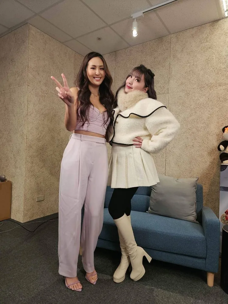 薔薔(左)和王宜安都曾遇恐怖情人。中天提供