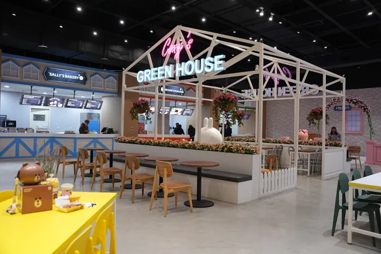 主題園區內還有超可愛的專屬用餐區。黃盈甄攝