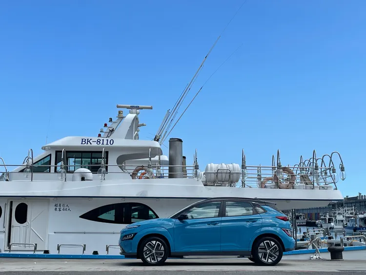 Hyundai Kona進口跨界跑旅去年在純電的Kona Electric車型搭配下，也保持著穩健的銷售腳步。林浩昇攝