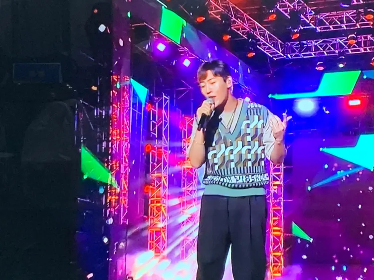 台中中央公園跨年晚會今晚邀請韓籍歌手SHAUN帶來國人熟知的經典歌曲Way Back Home。曾雪蒨攝