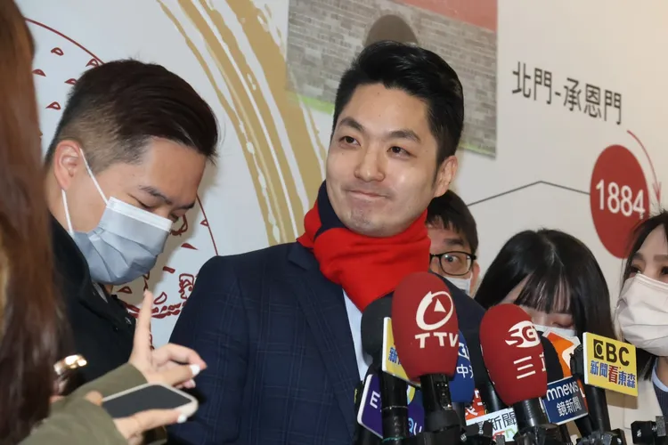 蔣萬安分享三寶是天使寶寶。彭欣偉攝