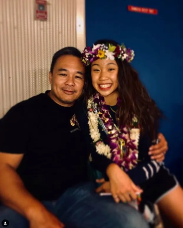 李勝惠和爸爸合照。引自李勝惠IG