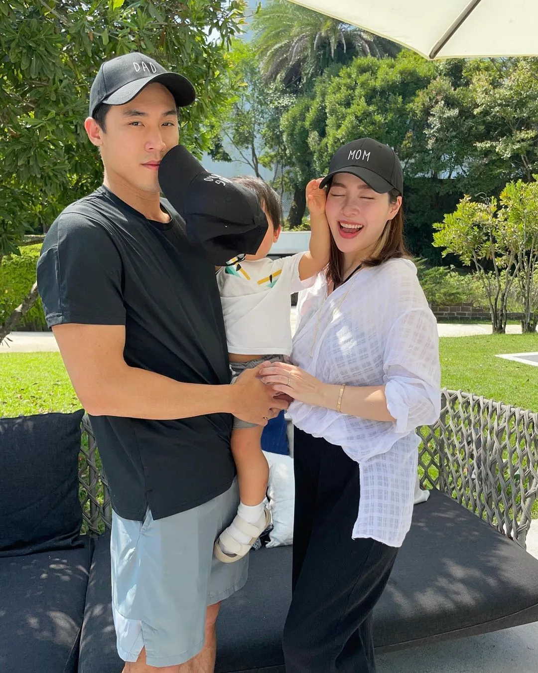 廖曉喬和老公董子淳、兒子Tristan一家正期待迎接小妹妹出生。翻攝bridgette_xoxo IG