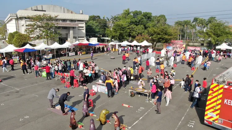 活動吸引2、3百人到場參加。消防局提供