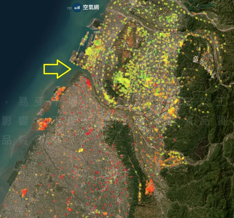再放大看一下。翻攝自鄭明典臉書