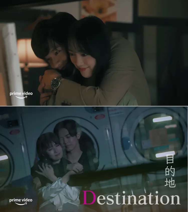 劇中夫妻各玩各的，田中圭外遇嫩妹堀未央奈（上圖），深田恭子愛上小鮮肉片寄涼太（下圖）。翻攝Prime Video JP YouTube