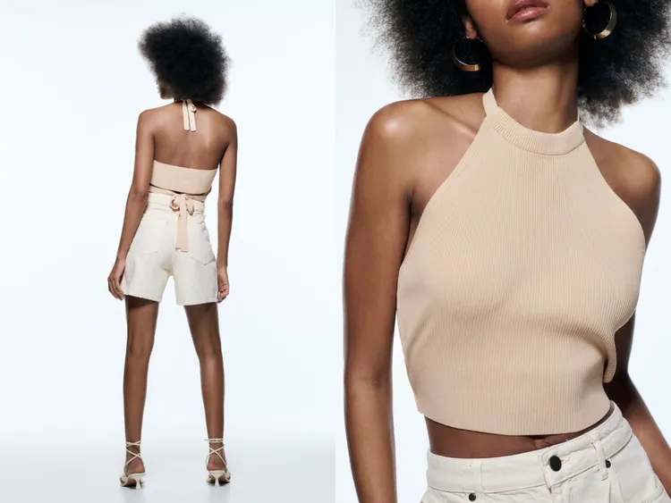 這件性感的ZARA背心，售價約台幣425元。翻攝官網