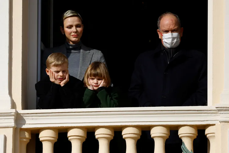 摩納哥王室一家四口。路透社