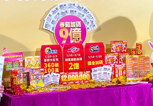 春節搶好運!新年7大限定刮刮樂上市 最高獎項1200萬