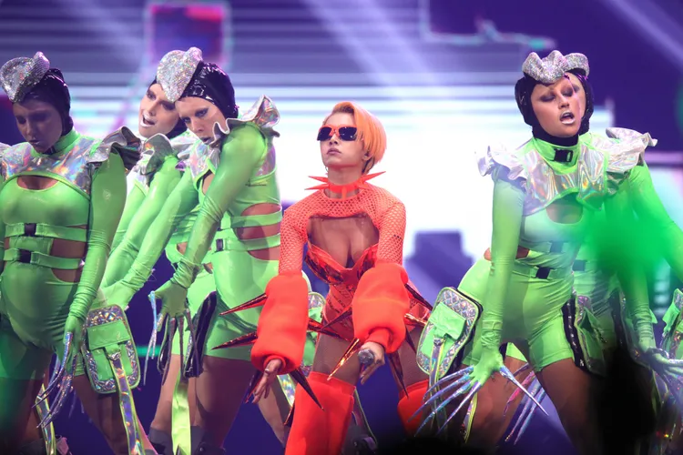 蔡依林最終場巡迴一連2周共6場的演出。陳明中攝