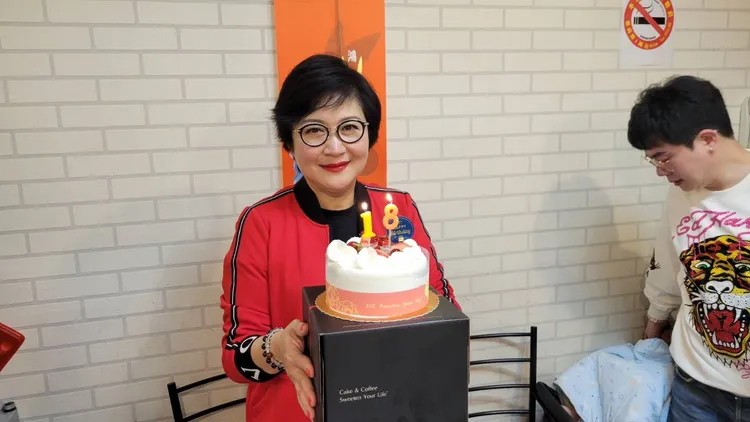 崔佩儀慶祝58歲生日。葉文正攝