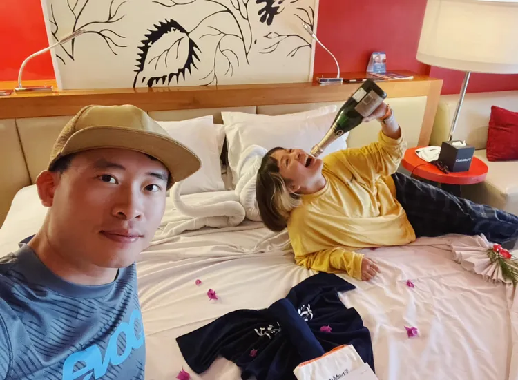 林彥君相當期待與老公「激戰」。翻攝林彥君臉書