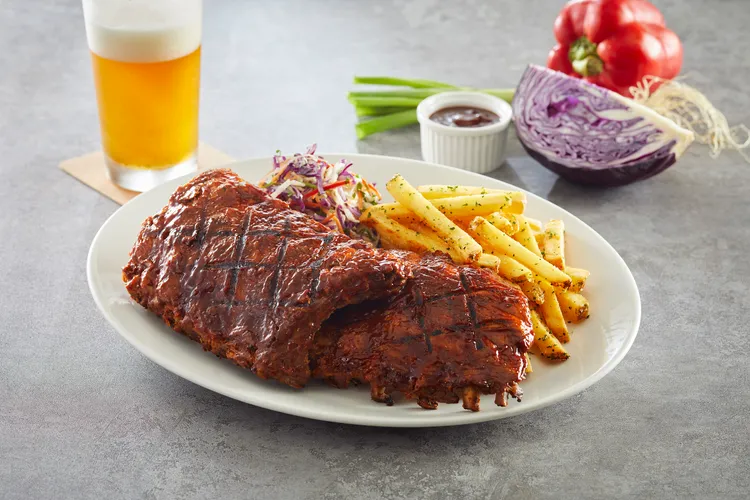吉比鮮釀餐廳梅爾森BBQ豬肋排。業者提供