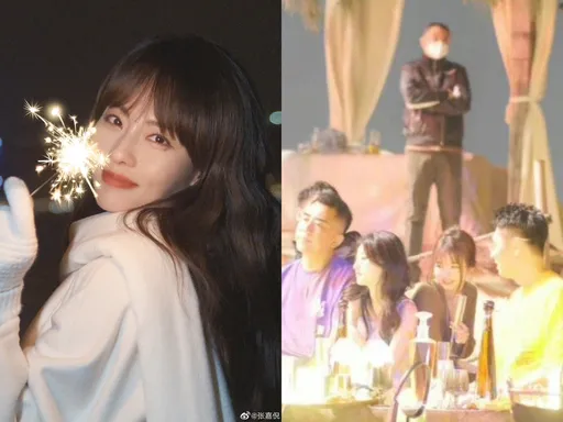 「最美妃子」張嘉倪跨年獨玩煙火 腥夫三亞摟正妹樂不思蜀