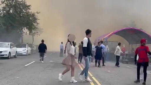 新娘哭哭!彰化辦桌隔壁雜草起火 盛裝賓客燻到灰頭土臉四處逃