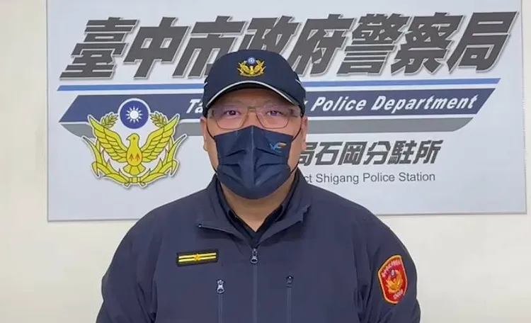 石岡分駐所所長余青峰表示，阿嬤因為吃不到喜歡的食物而負氣離家。民眾提供