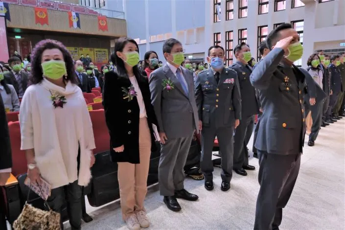 新竹縣長楊文科及新竹市長高虹安參與表揚活動。新竹縣政府提供