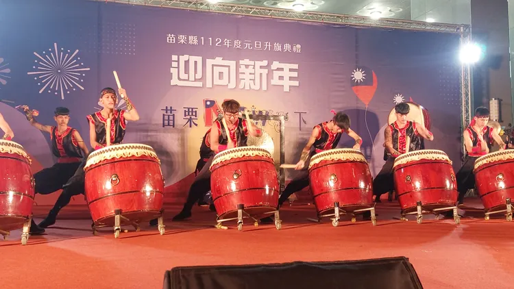 典禮由南庄「翔飛獅鼓陣」，以熱情澎湃的鼓聲，為活動揭開序幕。楊永盛攝