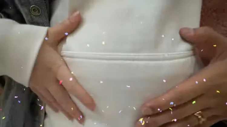 許維恩小腹明顯隆起。翻攝許維恩YT