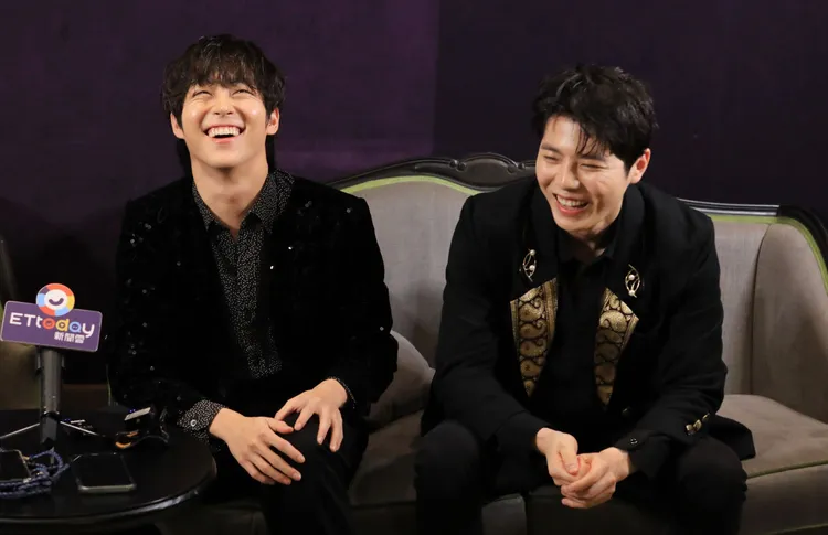 隊長金佑星(左)和李載炯都很健談愛笑。莊宗達攝