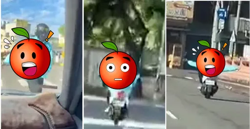 他想紅！台中驚見詭異騎士　影片曝三舉動讓人超傻眼