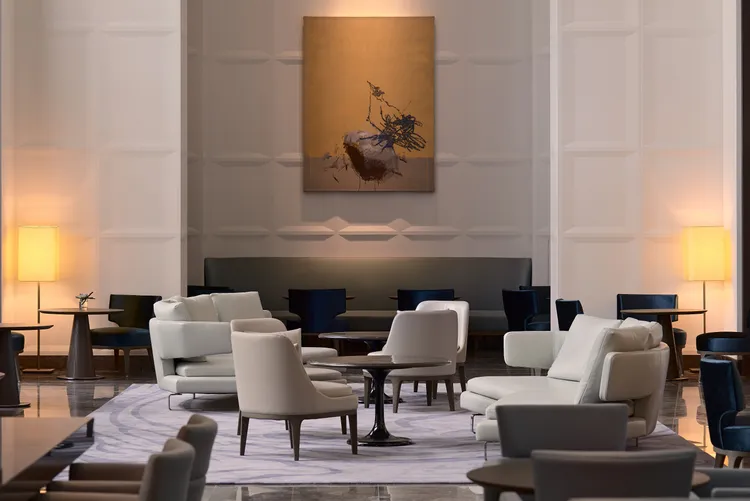 台北萬豪酒店一樓Lobby Lounge。台北萬豪提供