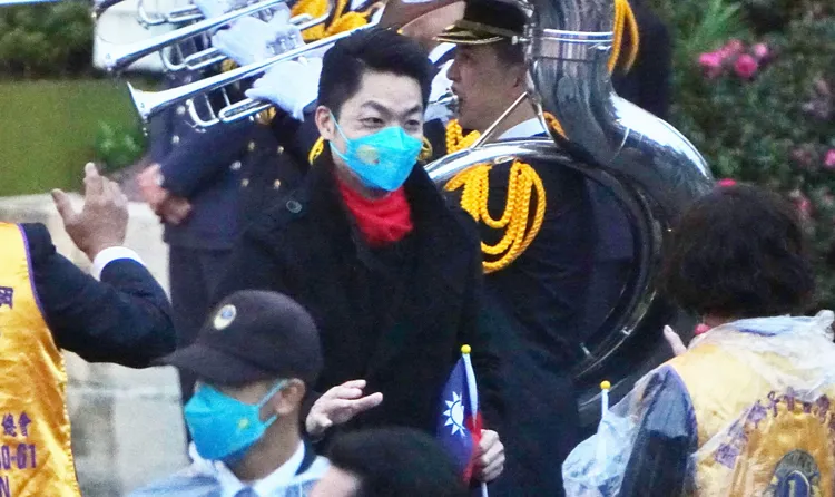 台北市長蔣萬安出席元旦升旗典禮，也是首度與蔡英文、賴清德同台。莊宗達攝