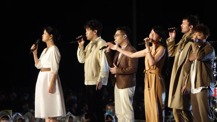 Voco Novo爵諾歌手帶來「樂好台灣迎世界」演出。莊宗達攝