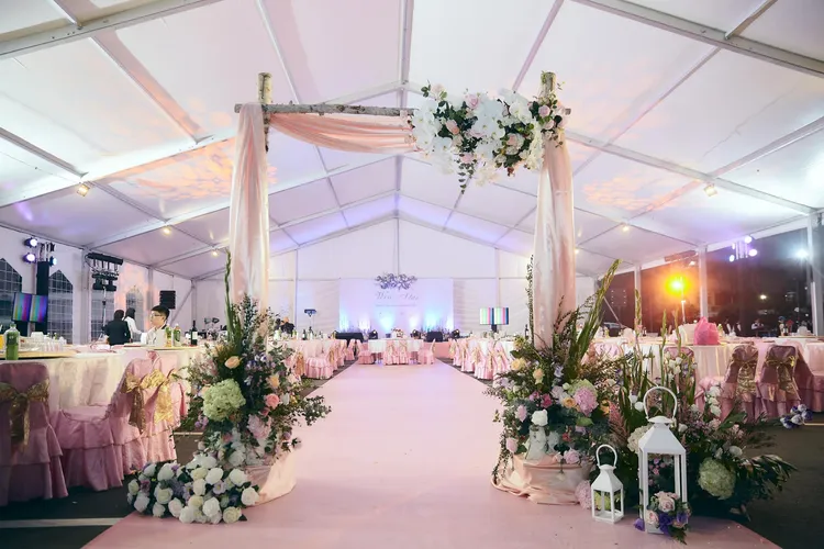 林佑星婚禮佈置超浪漫。翻攝林佑星臉書