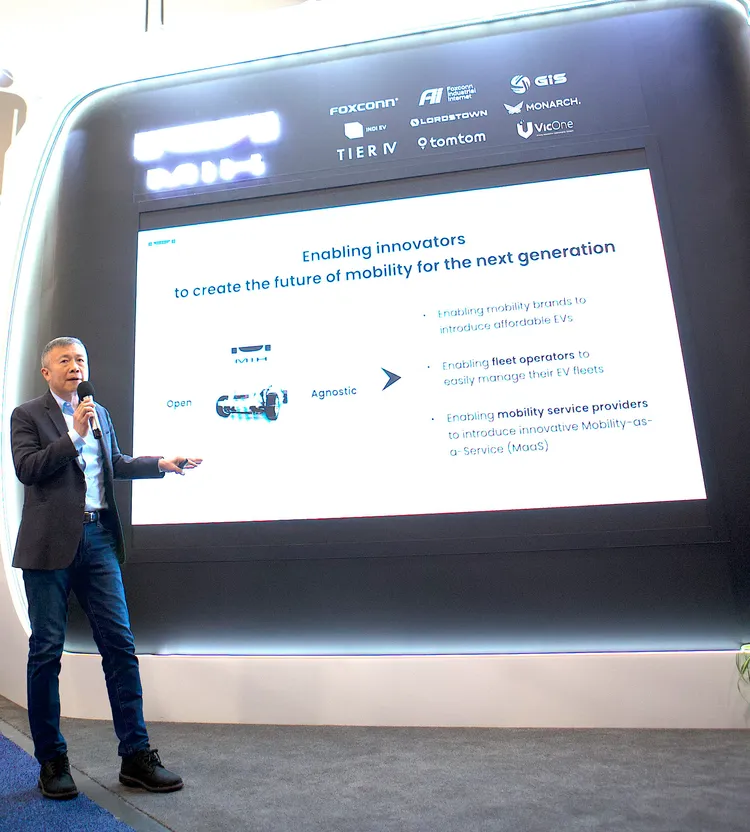 MIH開放電動車聯盟執行長鄭顯聰表示，MIH不僅是開放EV平台的推動者，也是供應鏈的專家，採取將全球供應鏈夥伴帶進北美的策略，爭取行業變革帶來的新機會。業者提供