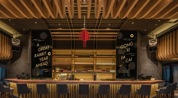 CÉ LA VI Taipei迎新年，特別打造春節感布景。業者提供