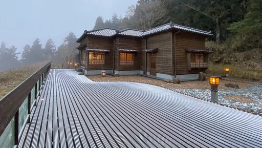 大年初六寒流低溫來襲　太平山飄冰霰展現雪白美景