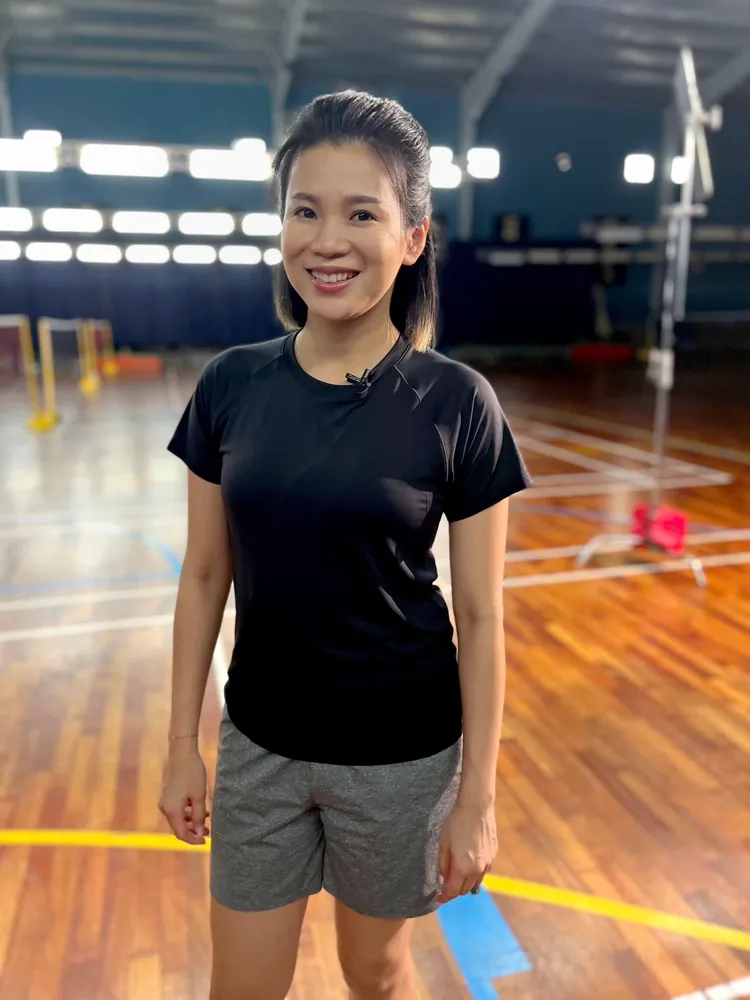 吳柳瑩客船演出《決勝的揮拍》本色演出羽球好手。民視提供