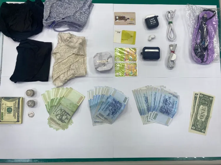 警方查扣的贓物。翻攝畫面