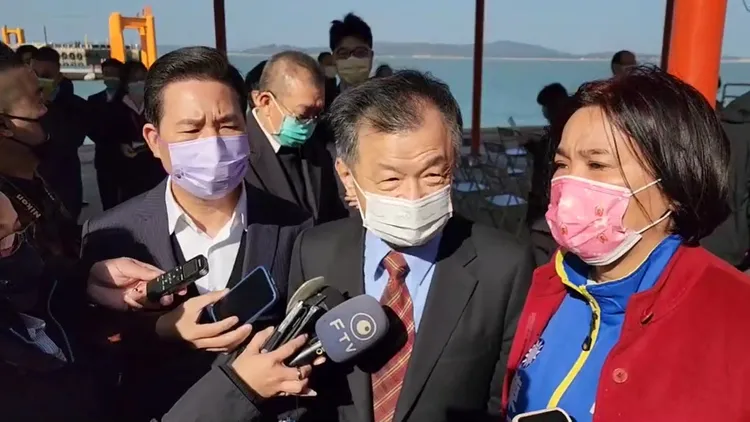 陸委會主委邱太三表示，不排處後續將小三通常態化。蔡宇凌攝