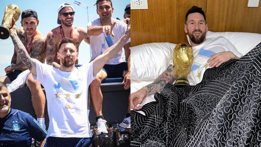 梅西滾床照逾5000萬個讚有亮點 「床伴」陪睡還陪上街