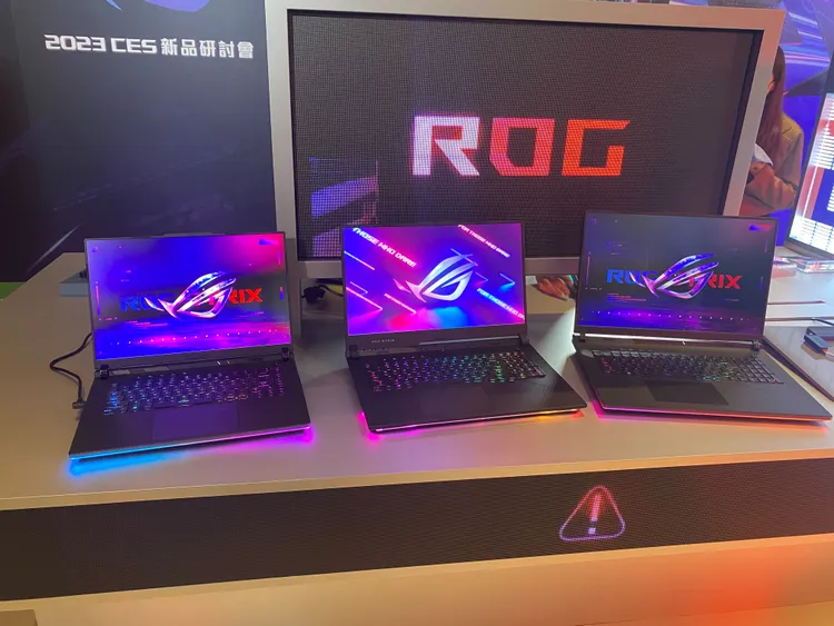 ROG Strix SCAR系列電競筆電，共有16/17/18吋三款。王雪玲攝