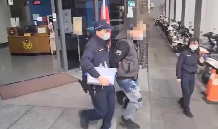警方將李男移送法辦。蘆洲警分局提供