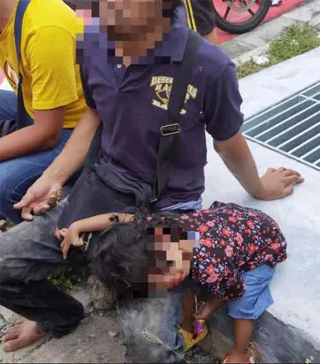 幸好兩人僅受輕傷。取自中國報