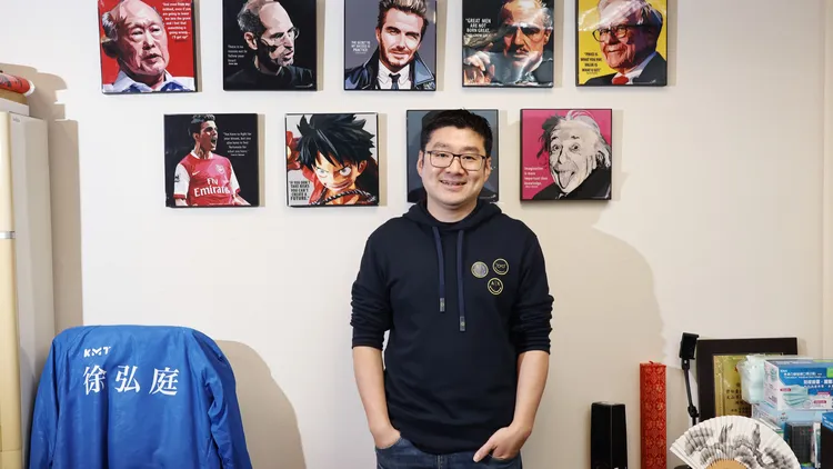 北市議員徐弘庭上一屆挑戰文山區立委賴士葆，但在3/7比民調下遭到輾壓。葉志明攝