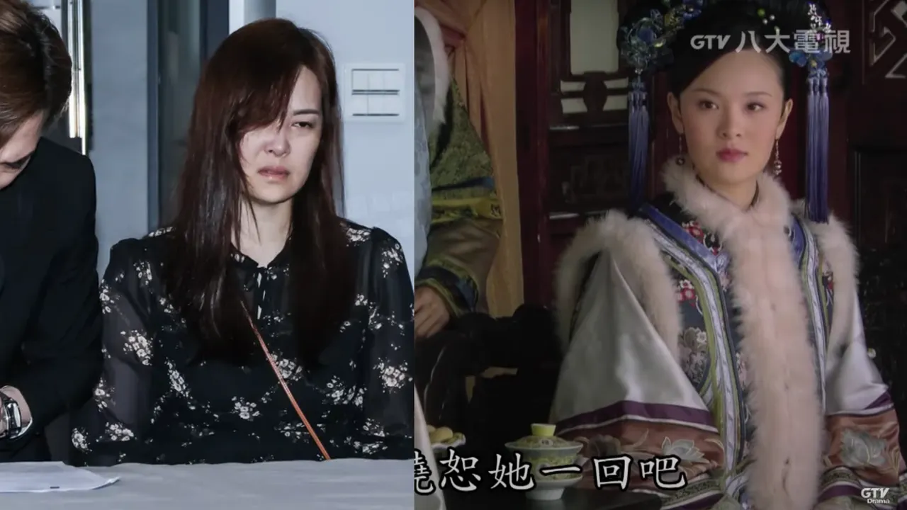 曹琴默(右,翻攝八大電視YouTube)撞臉宋逸民老婆陳維齡(左圖,資料照片)。