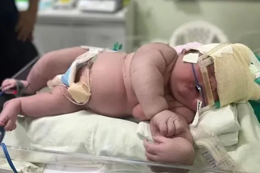 正港巨嬰底佳啦！重達7.3公斤　有如生下2個新生嬰兒