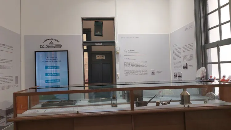高雄燈塔常設文創展覽。凃建豐攝
