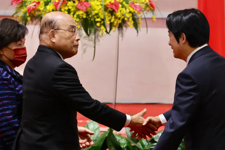 賴清德讚許蘇貞昌四年來率領團隊展現「有政府會做事」的精神。林林攝