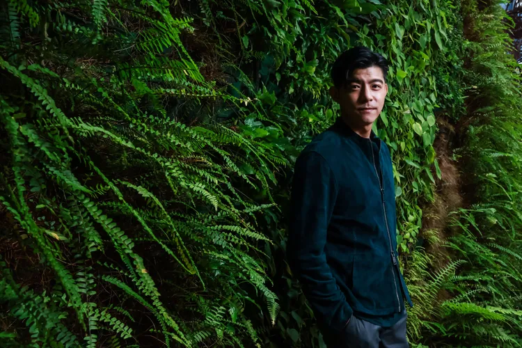 王柏傑說現在對記者都是充滿愛，走和平路線。趙世平攝