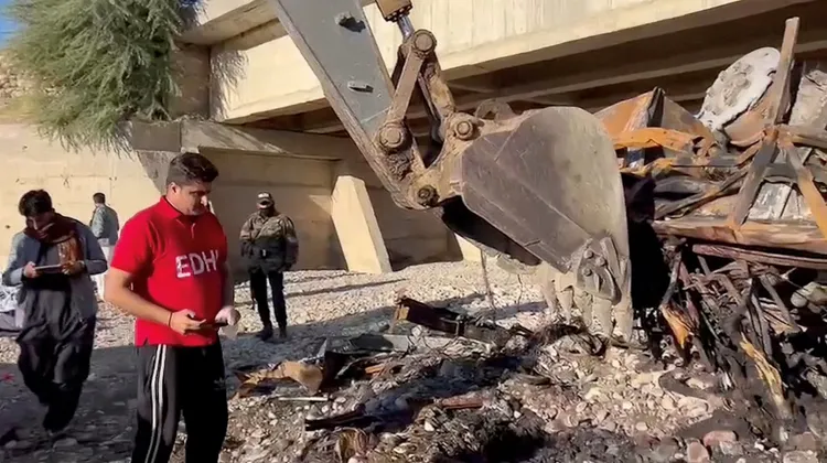 意外現場。路透社