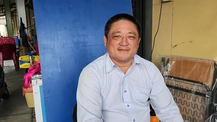 資深船長林松禾也是口湖鄉民代表，歡喜分享年前豐收喜悅。魏嘉良攝