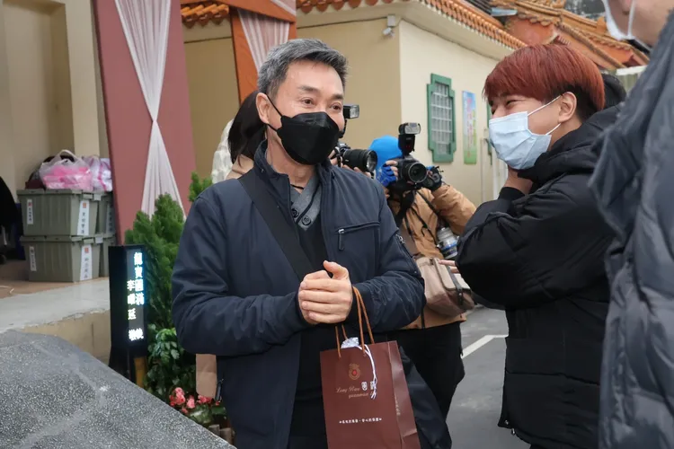 林懷民祝阿姐一路好走。彭欣偉攝