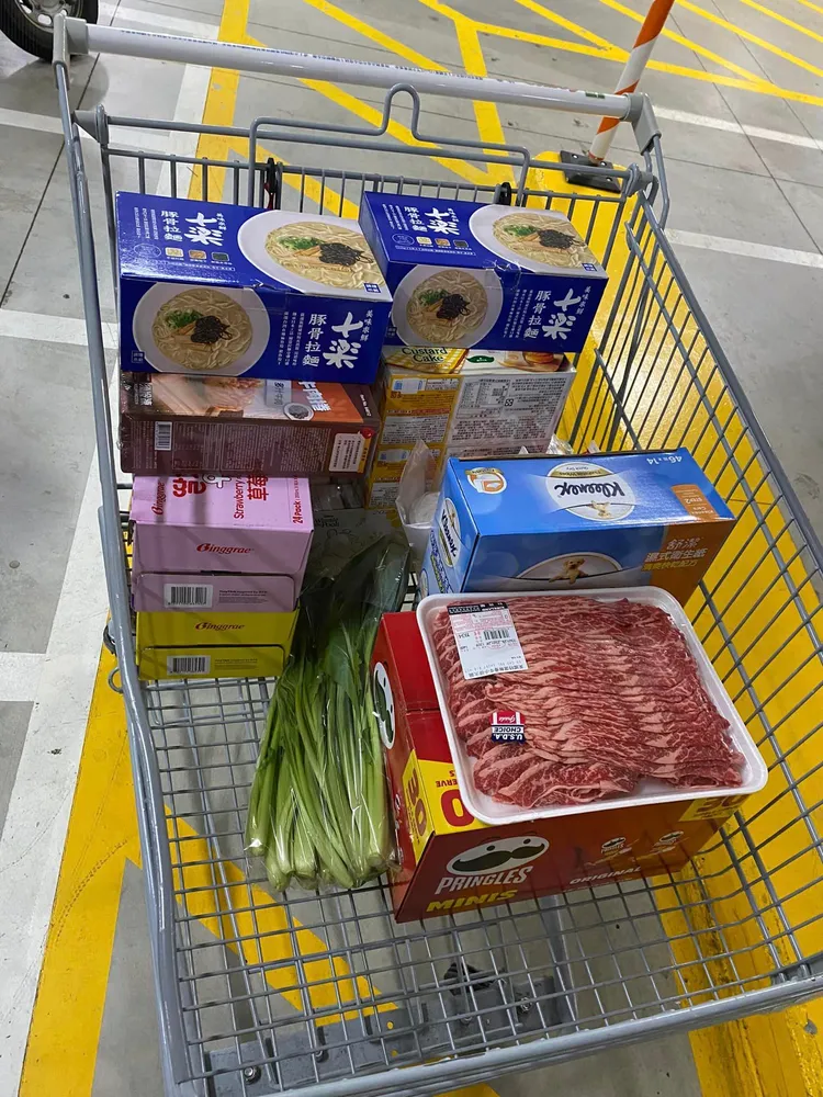 原po騎車也買了快一車。翻攝「Costco好市多 商品經驗老實說」臉書